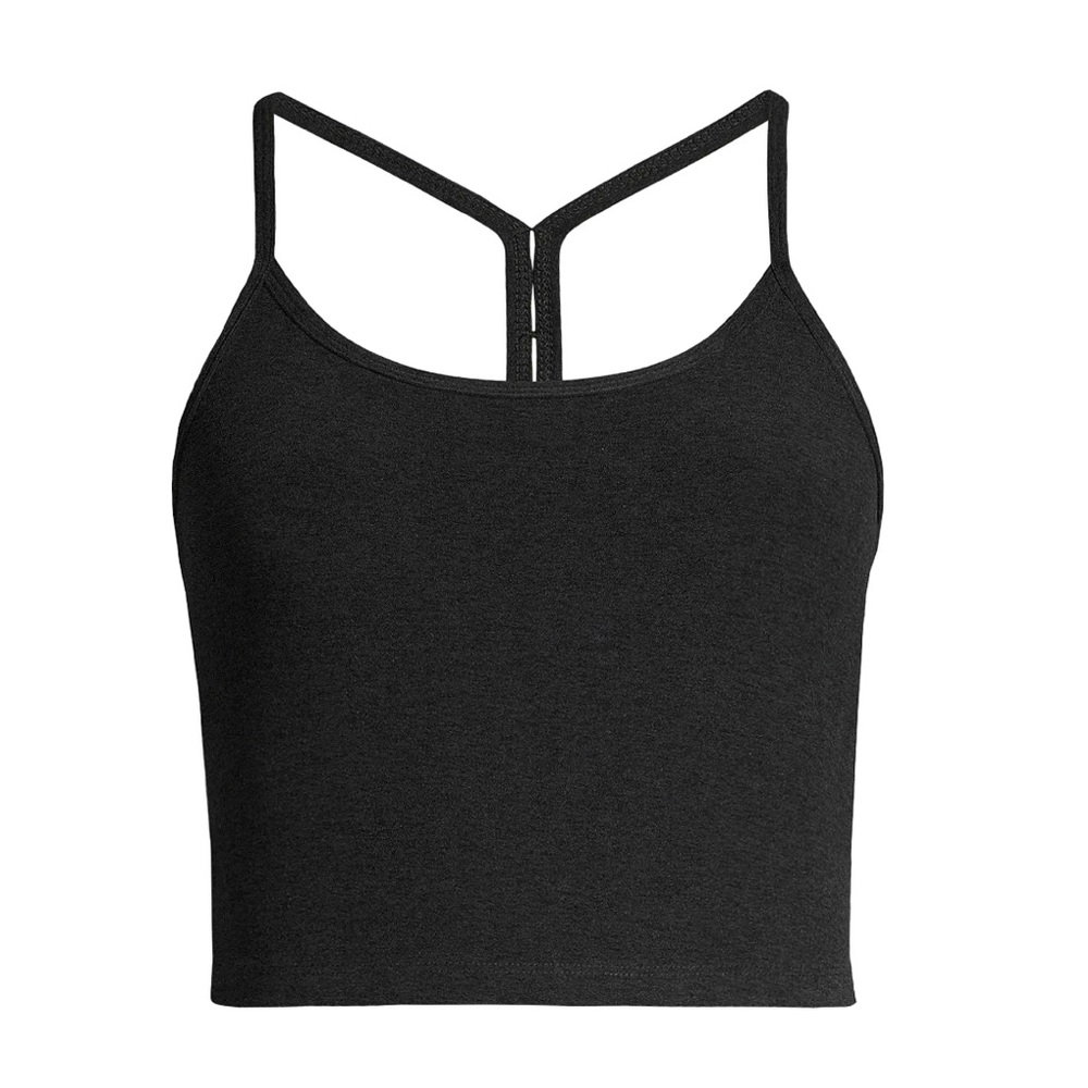 BEYOND YOGA Spacedye 'Slim Racerback Crop Tank' in Darkest Night